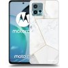 Picasee silikónový prehľadný obal pre Motorola Moto G72 - White tile