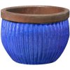 Květináč SAHARA, pr.52x22cm|pr.37x18cm|pr.29x14cm, Blue, (balení obsahuje 3 kusy)|Ego Dekor