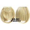 Clip in ofina rovná - F24/613 (melír platinovo plavé v beach blond)