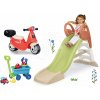 Set šmykľavka s vodnou hrou a odrážadlo s kufríkom KS Slide Life Smoby dĺžka šmyku 150 cm a vozík s vedro setom