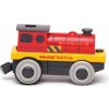 Bigjigs Rail Elektrická lokomotíva Červený silák