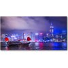 Foto obraz akryl do obývačky Nočné Hongkong 100x50 cm