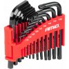 Imbusové kľúče HEX TORX CRV sada čierna 22 ks AMIO-04297