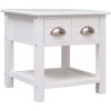 vidaXL Príručný stolík biely 40x40x40 cm drevo paulovnie