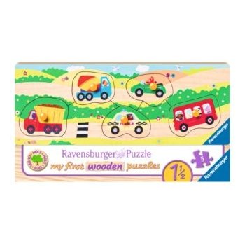 Ravensburger Wooden 032365 První vozidla 5 dílků