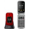 Aligator V650 Senior červeno-strieborná / SOS tlačidlo / 1.3MP / stolná nabíjačka / FM / SOS Locator