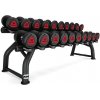 ZIVA ST2 10 Pair Horizontal Dumbbell Rack dvojradový stojan na 10 párov jednoručiek