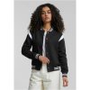 Women's inset College Sweat Jacket blk/wht čierna 3XL Urban Classics 4053838392140