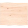 Stolová doska 60x50x2 cm neošetrené masívny dub živé hrany-ForU-363866