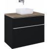 Elita Lofty skrinka 90x48.7x69.5 cm závesná kúpeľňová skrinka pod umývadlo čierna RE010900027160