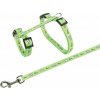 Postroj s vodítkom pre králika - motív 25-44/1cm 1,25m