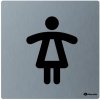 MERIDA Piktogram z nerez ocele STELLA mat-WC dámy GSM007