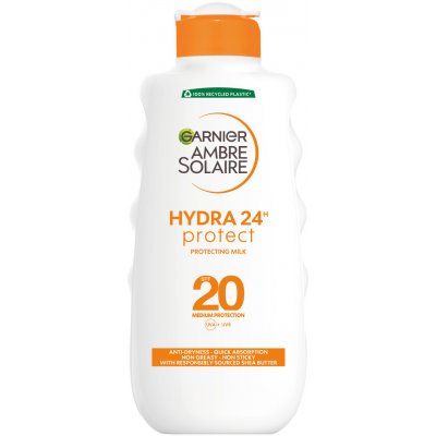 Garnier Ambre Solaire Hydra 24H Protect vodeodolný opaľovací prípravok SPF20 200 ml