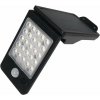Nástěnná lampa Aca Lighting LED solární svítidlo ELISA se senzorem pohybu 2W/200lm/Li-on 3,7V/1mAh, černé (ELISA2B)