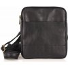 Talianska pánska kožená taška 383 čierna