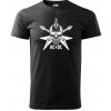 Sablio Tričko s potlačou ACDC Lebka - čierne 4XL