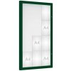 PROCITY Vonkajšia vitrína Classique, 12 x A4, plexi, zelena
