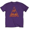Def Leppard - Classic Triangle Logo (Purple) (tričko) Medium