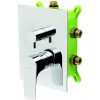 Novaservis Titania Nice - Batéria pod omietku pre 3 spotrebiče s telesom, chróm - BOX97051RX,0