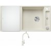 Blanco AXIA III XL 6 S biela soft + sklenená krájacia doska 527051 + Blanco MIDA-S biela soft 526968