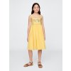 GAP Detské midi šaty Žltá S Žltá Žltá