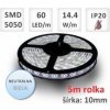5M LED pásik do interiéru, neutrálna biela