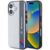 BMW IML Motorsport Vertical Stripe Zadní Kryt pro iPhone 16 Grey BMHCP16S23HTFEG