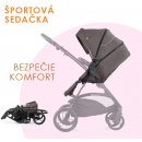 Korba a sedačka ku kočíku Petite&Mars korba kombinovanému Vario Dark Grey