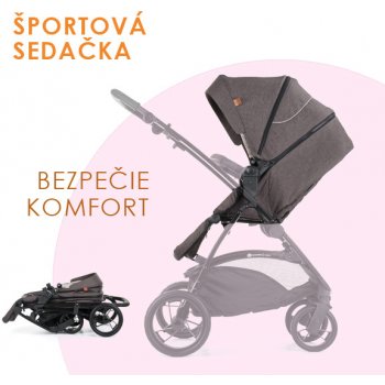 Petite&Mars korba kombinovanému Vario Dark Grey