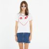 Tričko Comme des Garçons PLAY Heart Logo Short Sleeve Tee White L L