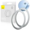 Baseus Halo magnetická nálepka na použitie MagSafe, 2 pack, striebra