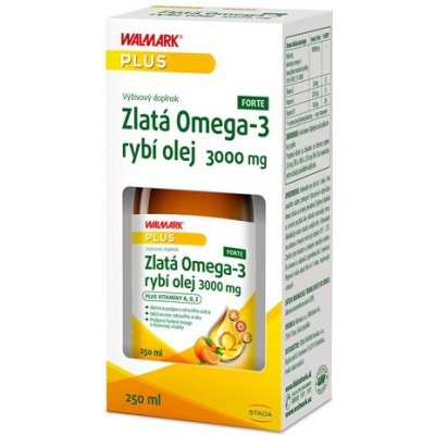 WALMARK Zlatá omega-3 rybí olej 3000 mg 250 ml