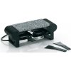 KELA Kamenný gril SPLÜGEN čierny, 29,5x10,5x10 cm, 2 panvičky a špachtľa KL-66493