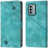 Peňaženkové puzdro Embossing Pattern Square zelené – Nokia G22