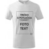 Detské tričko s potlačou Biela 4 roky (110cm)