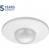 Senzor pohybu a prítomnosti 360°, IP20, 2000W, 3 senzory, nastaviteľný rozsah ?3m-20m, biely