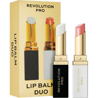 Revolution Pro Lip Balm Duo 2,7 g balzám na rty Clear Lip Balm 2,7 g + balzám na rty Tinted Lip Balm 2,7 g darčeková sada