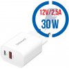 INTENSO W30AC, 2x USB A/C, Nabíjačka, 30W, biela
