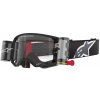 Okuliare ALPINESTARS Supertech Corp Roll-Off Wide Vision (čierna/sivá, číre plexi, roll-off systém)