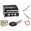 Set prenosný plynový gril Rösle G2 + náradie + obal + chladiaci box