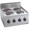 Elektrický sporák 4 plotýnky, 600x600x290 mm | BARTSCHER, 600 Imbiss inox