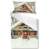 Gipetex Natural Dream 3D talianská obliečka 100% bavlna Santa - 140x220 / 70x90 cm