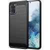 Techsuit Carbon Silicone kryt na Samsung Galaxy S20 Plus 4G / S20 Plus 5G – čierny