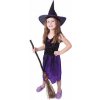 RAPPA fialový s klobúkom čarodejnice / Halloween