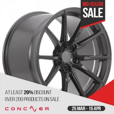 CONCAVER CVR4 9,5x20 5x130 ET0-33 carbon graphite