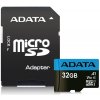 Adata Premier microSDHC, UHS-I U1, Class 10, V10, A1, 32 GB + adaptér AUSDH32GUICL10A1-RA1