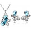 Austrian Crystal SW set Butterfly Ligt Blue