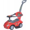 Detské odrážadlo s vodiacou tyčou 3v1 Baby Mix Mega Car červené