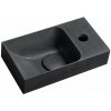 Sapho PICCOLINO betónové umývadlo 30,8x10x17cm, batéria vpravo, antracit SPH PK30516