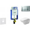Geberit Kombifix - Modul na závesné WC s tlačidlom Sigma30, matný chróm/chróm + Duravit D-Code - WC a doska, Rimless, SoftClose 110.302.00.5 NH7